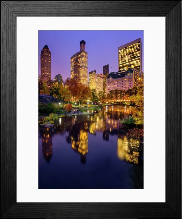 Framed Print : Central Park, The Plaza Hotel New York City, New York, USA Framed Print : Central Park, The Plaza Hotel New York City, New York, USA
