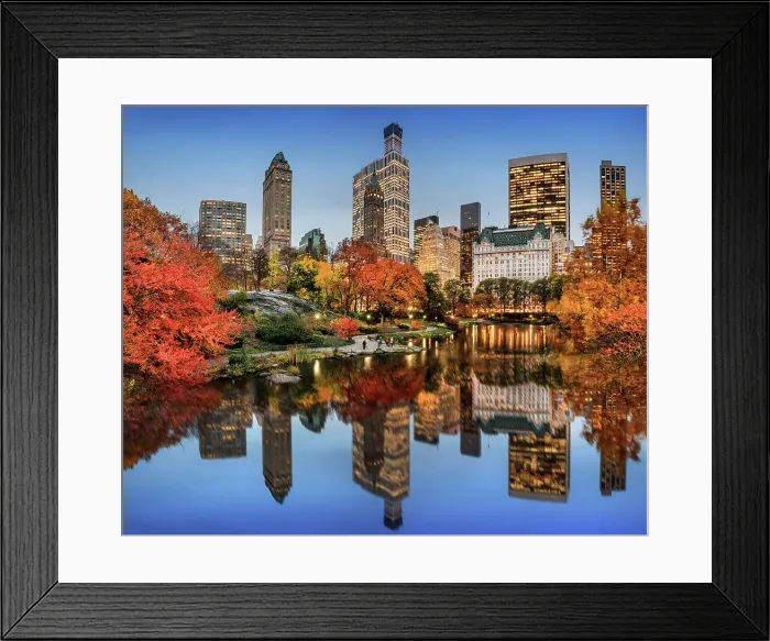 Framed Print : Central Park, Plaza Hotel, New York City, New York, USA Framed Print : Central Park, Plaza Hotel, New York City, New York, USA
