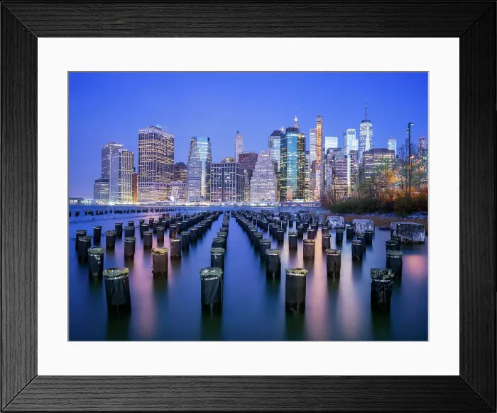 Framed Print : Manhattan Skyline, Financial District with Freedom Tower, Brooklyn, Manhattan, New York City, New York, USA Framed Print : Manhattan Skyline, Financial District with Freedom Tower, Brooklyn, Manhattan, New York City, New York, USA