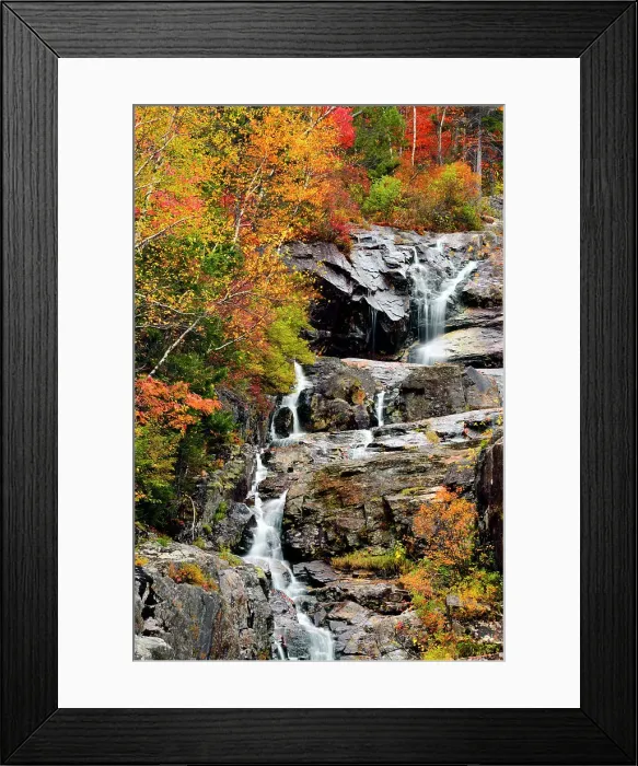 Framed Print : Silver Cascade White Mountains, New hampshire, New England, USA Framed Print : Silver Cascade White Mountains, New hampshire, New England, USA