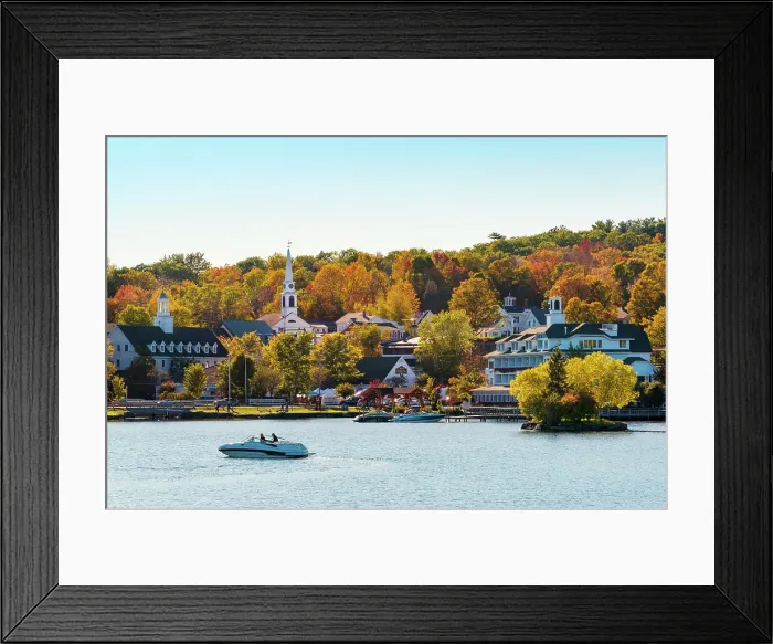 Framed Print : Meredith, Lake Winnipesaukee, New Hampshire, New England, USA Framed Print : Meredith, Lake Winnipesaukee, New Hampshire, New England, USA