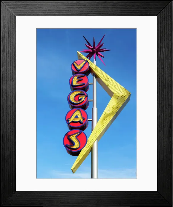 Framed Print : Vegas Sign, Downtown, Las Vegas, Nevada, USA Framed Print : Vegas Sign, Downtown, Las Vegas, Nevada, USA