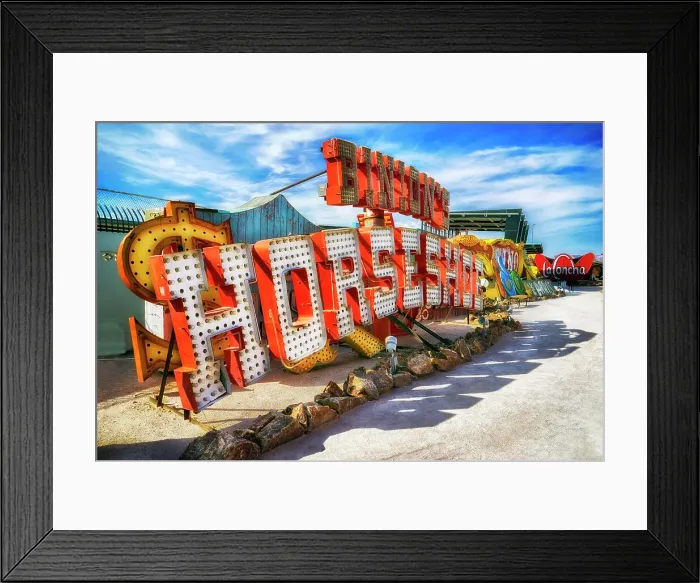 Framed Print : Old Vegas Horseshoe Sign, Neon Museum, where old Vegas Signs find their Rest and Peace, Las Vegas, Nevada, USA Framed Print : Old Vegas Horseshoe Sign, Neon Museum, where old Vegas Signs find their Rest and Peace, Las Vegas, Nevada, USA