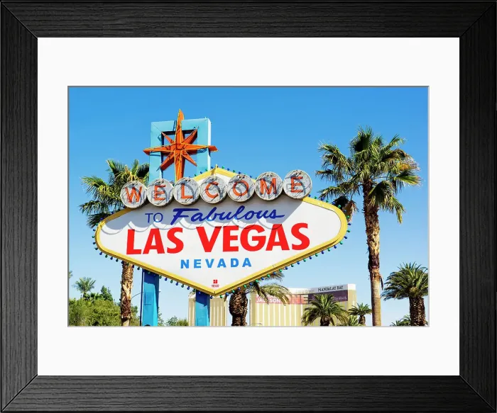 Framed Print : Welcome to Fabulous Las Vegas Sign, Las Vegas, Nevada, USA