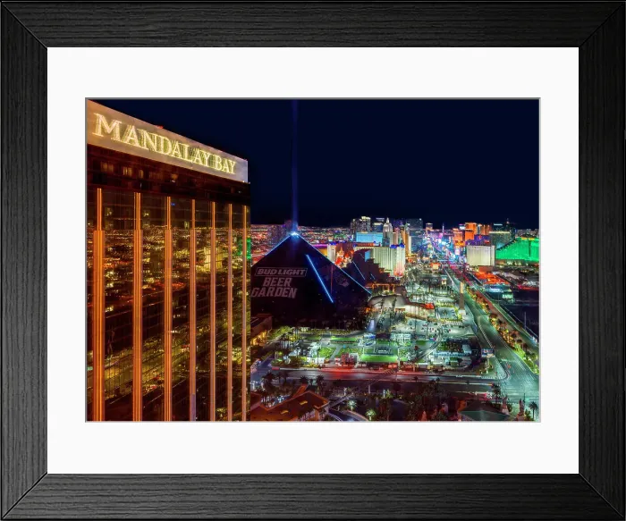 Framed Print : Las Vegas Strip View, Skyline, illuminated Las Vegas, Nevada, USA Framed Print : Las Vegas Strip View, Skyline, illuminated Las Vegas, Nevada, USA