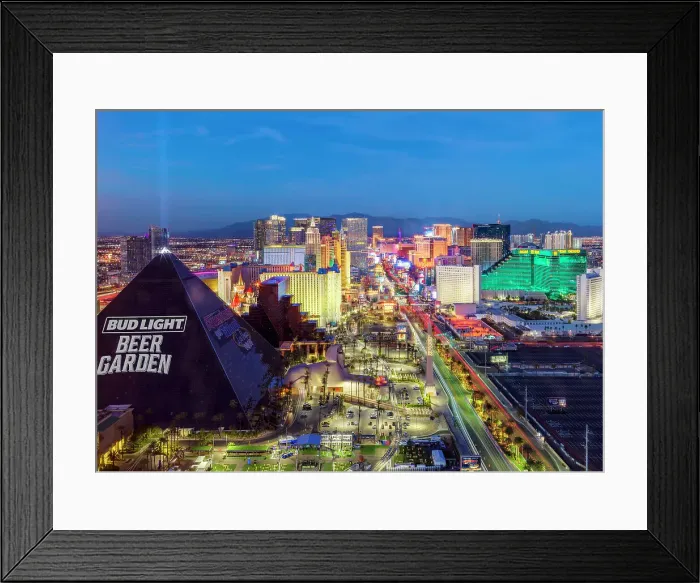 Framed Print : Las Vegas Strip View, Skyline, illuminated Las Vegas, Nevada, USA Framed Print : Las Vegas Strip View, Skyline, illuminated Las Vegas, Nevada, USA