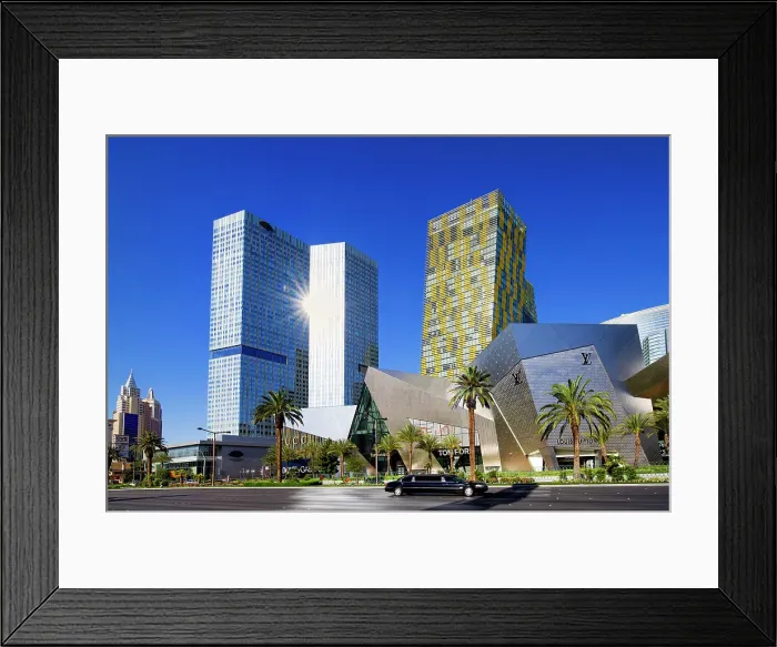 Framed Print : New Vegas Strip View with City Center Mall, Aria Complex Las Vegas, Nevada, USA Framed Print : New Vegas Strip View with City Center Mall, Aria Complex Las Vegas, Nevada, USA