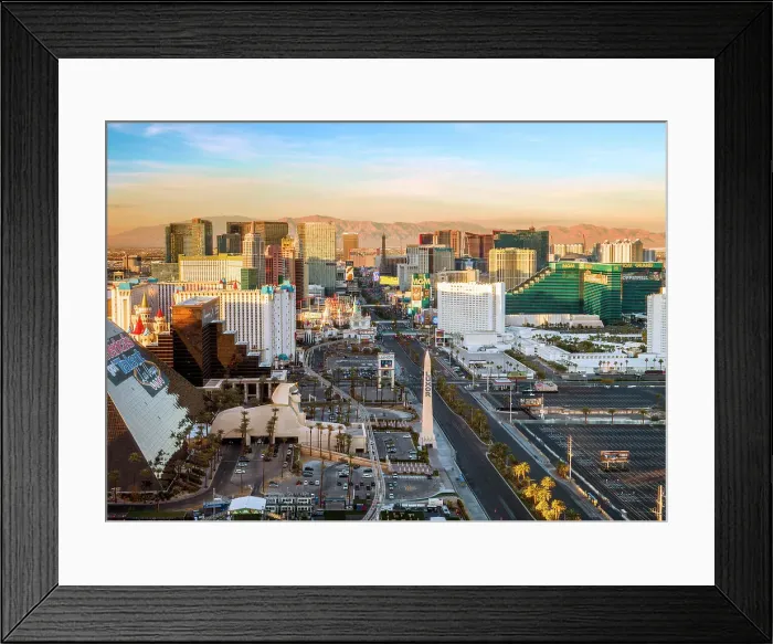 Framed Print : Las Vegas Strip View, Skyline, sunset Las Vegas, Nevada, USA Framed Print : Las Vegas Strip View, Skyline, sunset Las Vegas, Nevada, USA