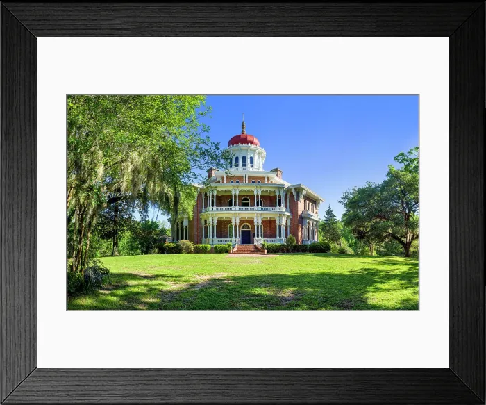 Framed Print : Longwood historic Antebellum Octagonal Mansion, ca. 1859, National Historic Landmark, largest octagonal house in the USA, Natchez, Mississippi, USA Framed Print : Longwood historic Antebellum Octagonal Mansion, ca. 1859, National Historic Landmark, largest octagonal house in the USA, Natchez, Mississippi, USA