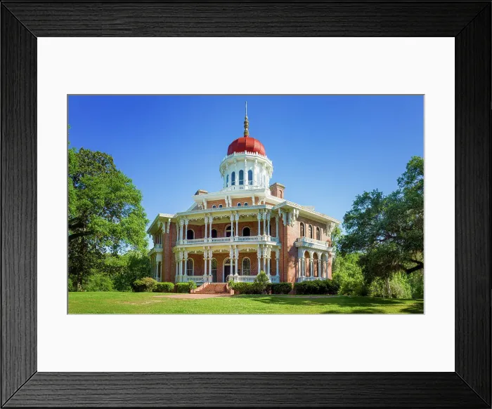 Framed Print : Longwood historic Antebellum Octagonal Mansion, ca. 1859, National Historic Landmark, largest octagonal house in the USA, Natchez, Mississippi, USA Framed Print : Longwood historic Antebellum Octagonal Mansion, ca. 1859, National Historic Landmark, largest octagonal house in the USA, Natchez, Mississippi, USA