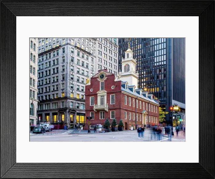 Framed Print : Old State House, Boston, Massachusetts, New England, USA