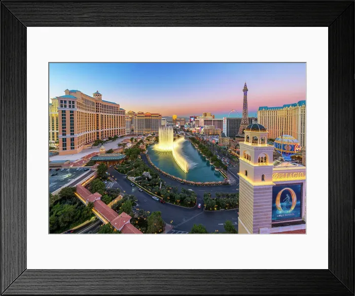 Framed Print : Bellagio Fountain View, Lady Gaga Dancing Fountain Show, with Paris Eiffel Tower Las Vegas Strip View, Skyline, illuminated Las Vegas, Nevada, USA Framed Print : Bellagio Fountain View, Lady Gaga Dancing Fountain Show, with Paris Eiffel Tower Las Vegas Strip View, Skyline, illuminated Las Vegas, Nevada, USA