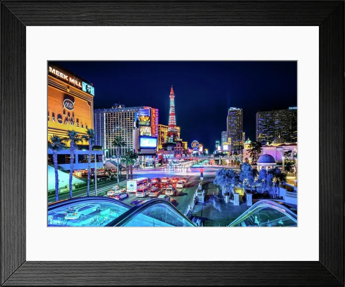 Framed Print : Strip View at Night, Las Vegas, Nevada United States, USA Framed Print : Strip View at Night, Las Vegas, Nevada United States, USA