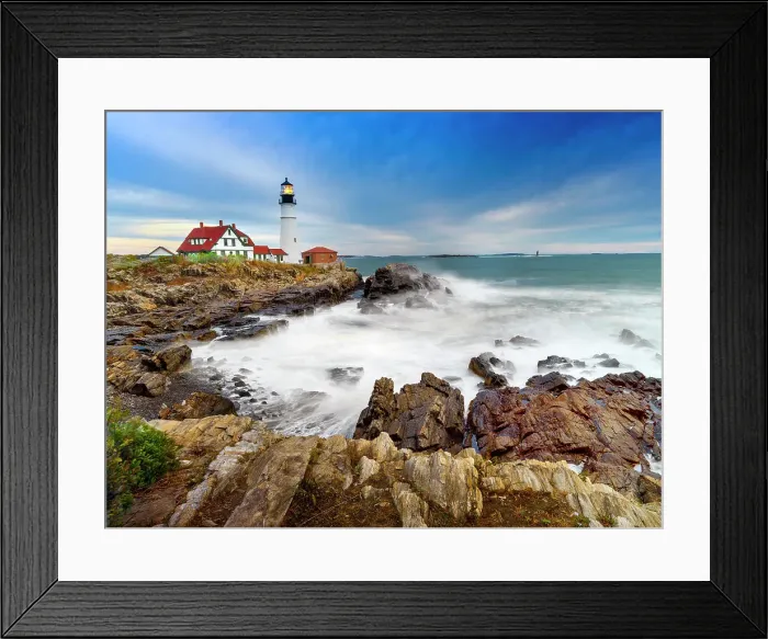 Framed Print : Portland Head Lighthouse, Portland, Maine, New England, USA Framed Print : Portland Head Lighthouse, Portland, Maine, New England, USA
