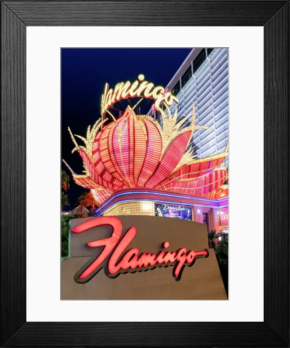 Framed Print : Flamingo Hotel and Casino. Las Vegas, Nevada United States, USA