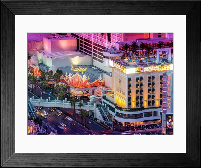 Framed Print : Aerial View of Hotel Flamingo, Las Vegas, Nevada United States, USA