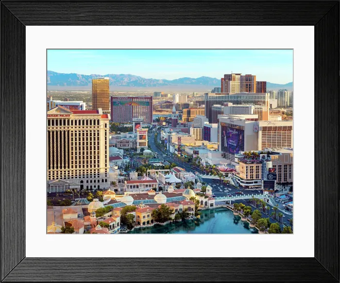 Framed Print : Vegas Strip, Las Vegas, Nevada, Clark County USA