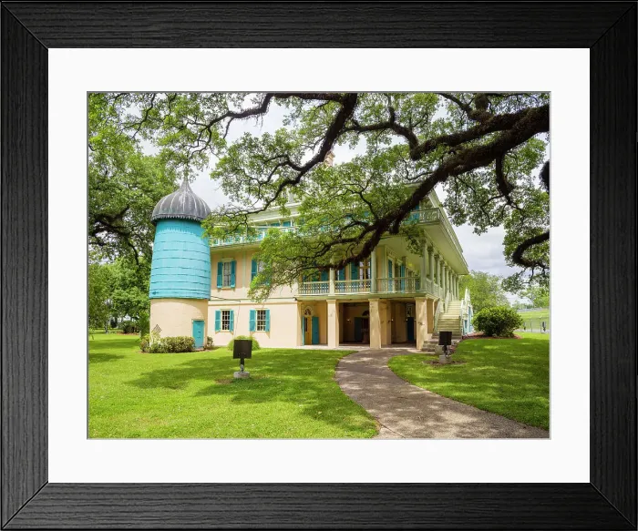 Framed Print : San Francisco Plantation, ca 1849, historic landmark, Garyville, St John the Baptist Peris, Louisiana United States, USA