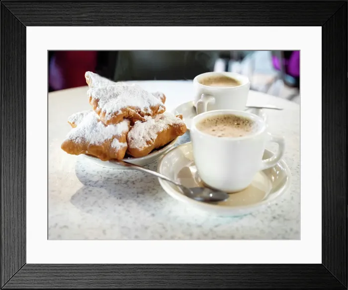 Framed Print : Cafe du Monde, famous and historic cafe for Beignets, New Orleans, Louisiana, USA Framed Print : Cafe du Monde, famous and historic cafe for Beignets, New Orleans, Louisiana, USA