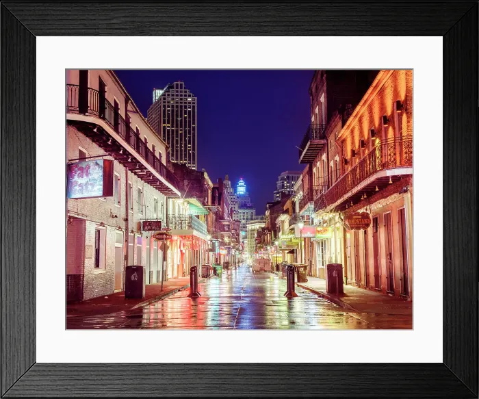 Framed Print : Bourbon Street, the morning after Party night at 5:30 am, French Quarter, New Orleans, Louisiana, USA Framed Print : Bourbon Street, the morning after Party night at 5:30 am, French Quarter, New Orleans, Louisiana, USA