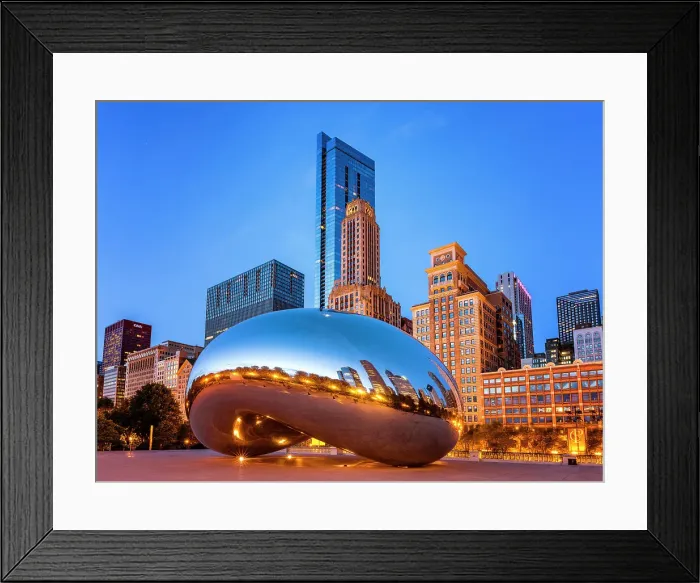 Framed Print : Cloud Gate, The Bean, Millennium Park, The Loop, Chicago, Illinois, Midwest, USA Framed Print : Cloud Gate, The Bean, Millennium Park, The Loop, Chicago, Illinois, Midwest, USA