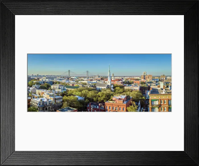 Framed Print : Skyline of Savannah Savannah, Georgia, USA Framed Print : Skyline of Savannah Savannah, Georgia, USA