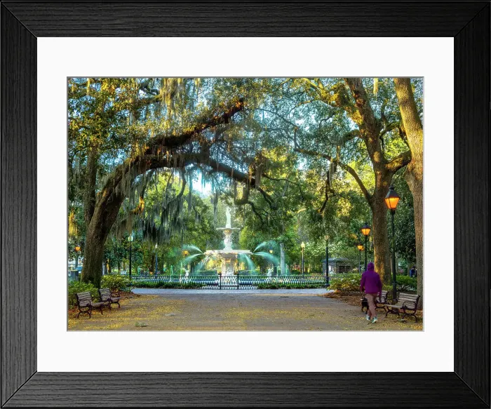 Framed Print : Forsyth Fountain, Forsyth Park Savannah, Georgia, USA Framed Print : Forsyth Fountain, Forsyth Park Savannah, Georgia, USA