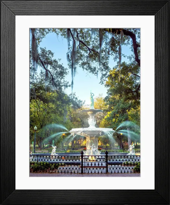 Framed Print : Forsyth Fountain, Forsyth Park Savannah, Georgia, USA Framed Print : Forsyth Fountain, Forsyth Park Savannah, Georgia, USA