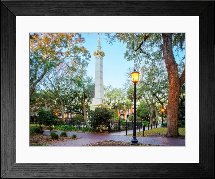 Framed Print : Monterey Square Savannah, Georgia, USA Framed Print : Monterey Square Savannah, Georgia, USA