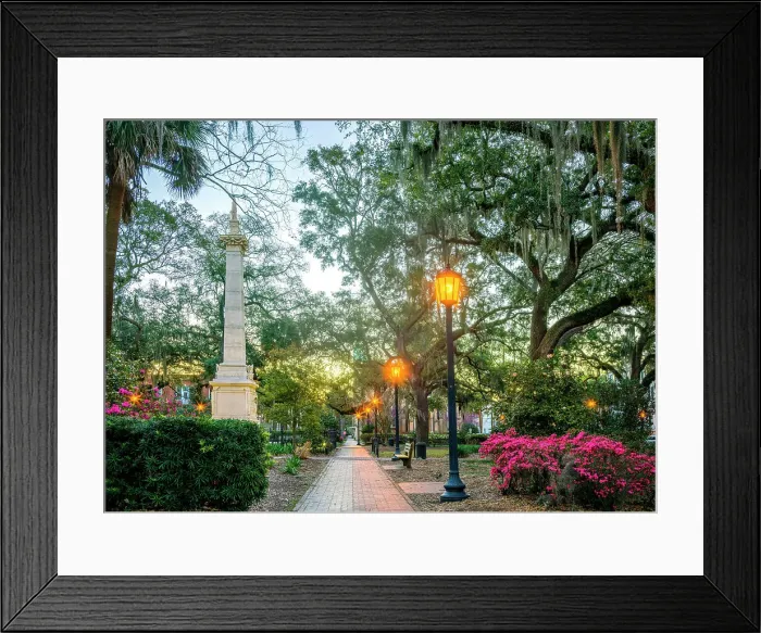 Framed Print : Monterey Square Savannah, Georgia, USA Framed Print : Monterey Square Savannah, Georgia, USA