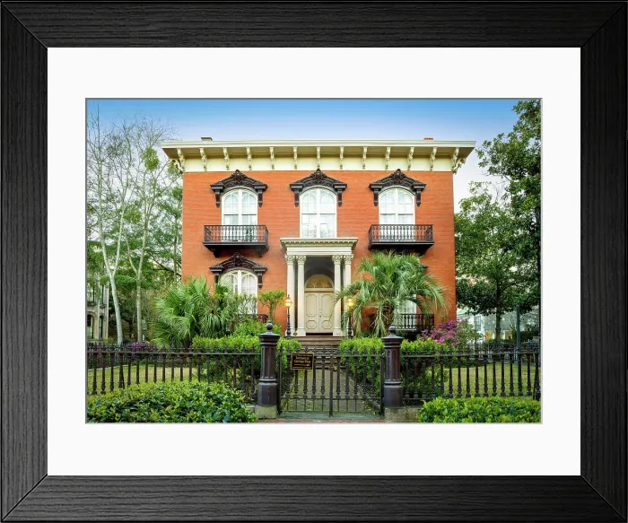 Framed Print : Mercer Williams House Savannah, Georgia, USA Framed Print : Mercer Williams House Savannah, Georgia, USA