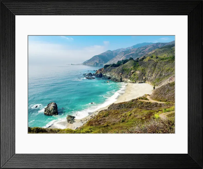 Framed Print : Coast, Pacific Coast Highway, Big Sur, California, USA Framed Print : Coast, Pacific Coast Highway, Big Sur, California, USA