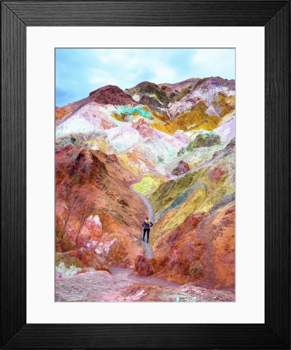 Framed Print : Artists colorful Palette, Bad Lands Artists Drive Death Valley National Park, California, USA Framed Print : Artists colorful Palette, Bad Lands Artists Drive Death Valley National Park, California, USA