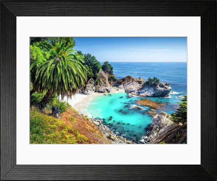 Framed Print : Mc Way Falls, Julia Pfeiffer Burns National State Park Coast, Pacific Highway, Big Sur, California, USA Framed Print : Mc Way Falls, Julia Pfeiffer Burns National State Park Coast, Pacific Highway, Big Sur, California, USA