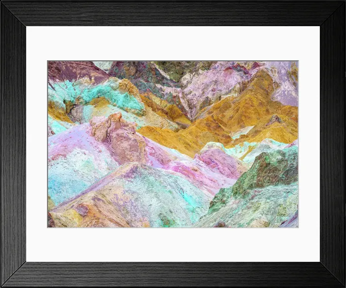 Framed Print : Artists colorful Palette, Bad Lands Artists Drive Death Valley National Park, California, USA Framed Print : Artists colorful Palette, Bad Lands Artists Drive Death Valley National Park, California, USA