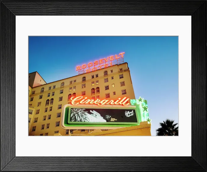 Framed Print : Roosevelt Hotel, Hollywood walk of Fame, Hollywood Boulevard, Hollywood, Los Angeles, California, USA Framed Print : Roosevelt Hotel, Hollywood walk of Fame, Hollywood Boulevard, Hollywood, Los Angeles, California, USA