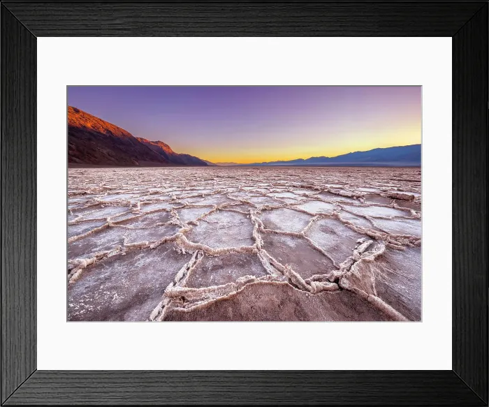 Framed Print : Bad Water Basin, Salt Flats, Death Valley National Park, California, USA Framed Print : Bad Water Basin, Salt Flats, Death Valley National Park, California, USA