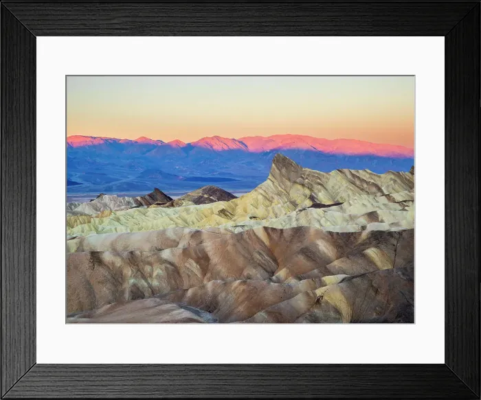 Framed Print : Sunrise, Early Morning Zabriskie Point, Death Valley National Park, California, USA Framed Print : Sunrise, Early Morning Zabriskie Point, Death Valley National Park, California, USA