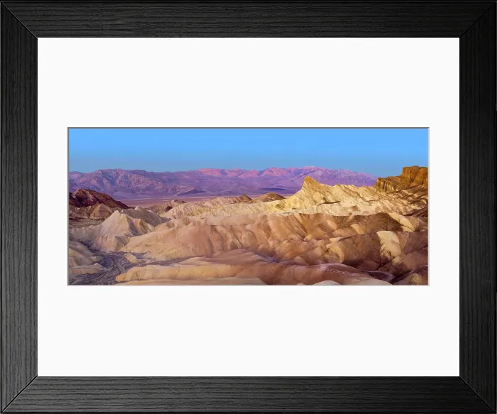 Framed Print : Sunrise, Early Morning Zabriskie Point, Death Valley National Park, California, USA