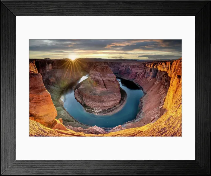 Framed Print : Sunset at Horseshoe Bend and Colorado River near Page, Arizona United States, USA Framed Print : Sunset at Horseshoe Bend and Colorado River near Page, Arizona United States, USA