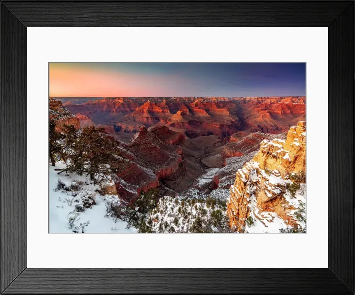 Framed Print : Grand Canyon, South Rim, Sunset Grand Canyon National Park, Arizona, USA