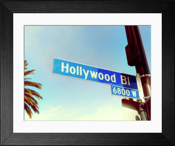 Framed Print : Hollywood Boulevard Sign, Hollywood, City of Los Angeles, Southern California, USA Framed Print : Hollywood Boulevard Sign, Hollywood, City of Los Angeles, Southern California, USA