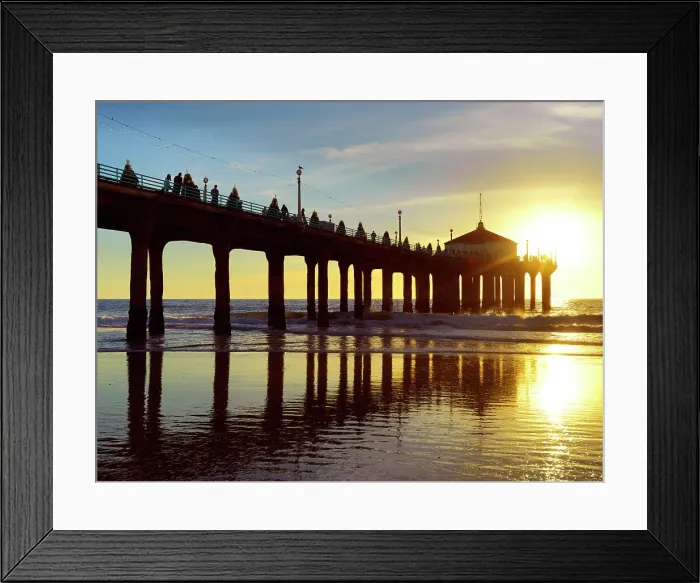 Framed Print : Manhattan Beach Los Angeles, Southern California, USA Framed Print : Manhattan Beach Los Angeles, Southern California, USA