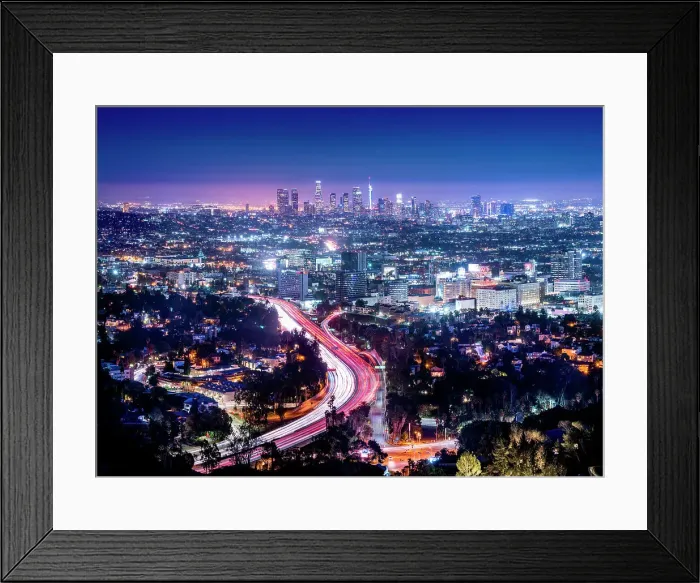 Framed Print : Downtown Skyline, Highway 1, City of Los Angeles, Southern California, USA Framed Print : Downtown Skyline, Highway 1, City of Los Angeles, Southern California, USA