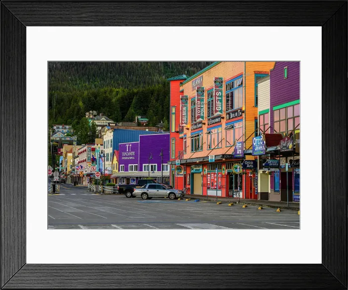 Framed Print : Storefront on Stedman Street, Ketchikan, Alaska, USA Framed Print : Storefront on Stedman Street, Ketchikan, Alaska, USA