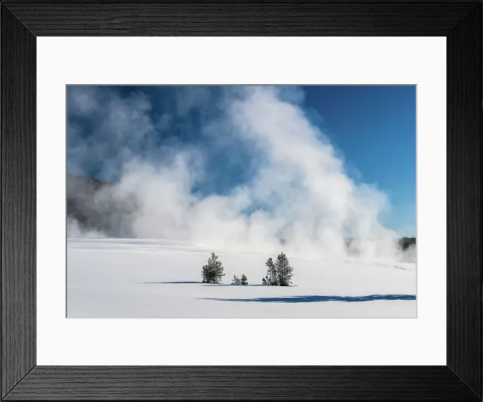 Framed Print : Hot spring and steam in a meadow near Terrace Spring, Yellowstone National Park, Wyoming, USA Framed Print : Hot spring and steam in a meadow near Terrace Spring, Yellowstone National Park, Wyoming, USA