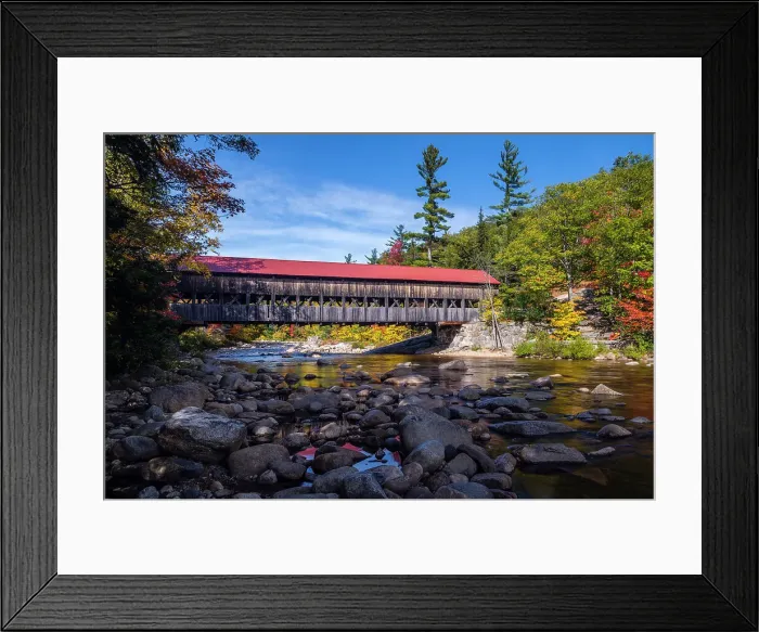 Framed Print : Albany covered bridge, Kancamagus Highway, near Conway, New Hampshire, USA Framed Print : Albany covered bridge, Kancamagus Highway, near Conway, New Hampshire, USA
