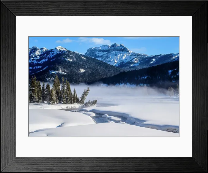 Framed Print : Soda Butte Creek in winer, Yellowstone National Park, Wyoming, USA Framed Print : Soda Butte Creek in winer, Yellowstone National Park, Wyoming, USA