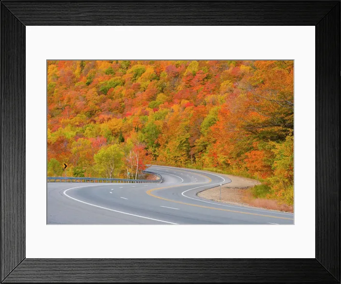 Framed Print : Highway 16 in autumn, Pinkham Notch, New Hampshire, USA Framed Print : Highway 16 in autumn, Pinkham Notch, New Hampshire, USA