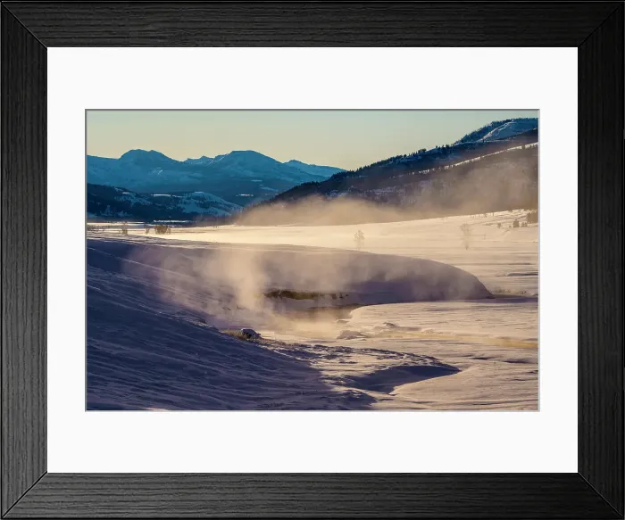 Framed Print : Winter landscape in the Lamar Valley Framed Print : Winter landscape in the Lamar Valley